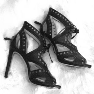 Miu Miu open toe booties